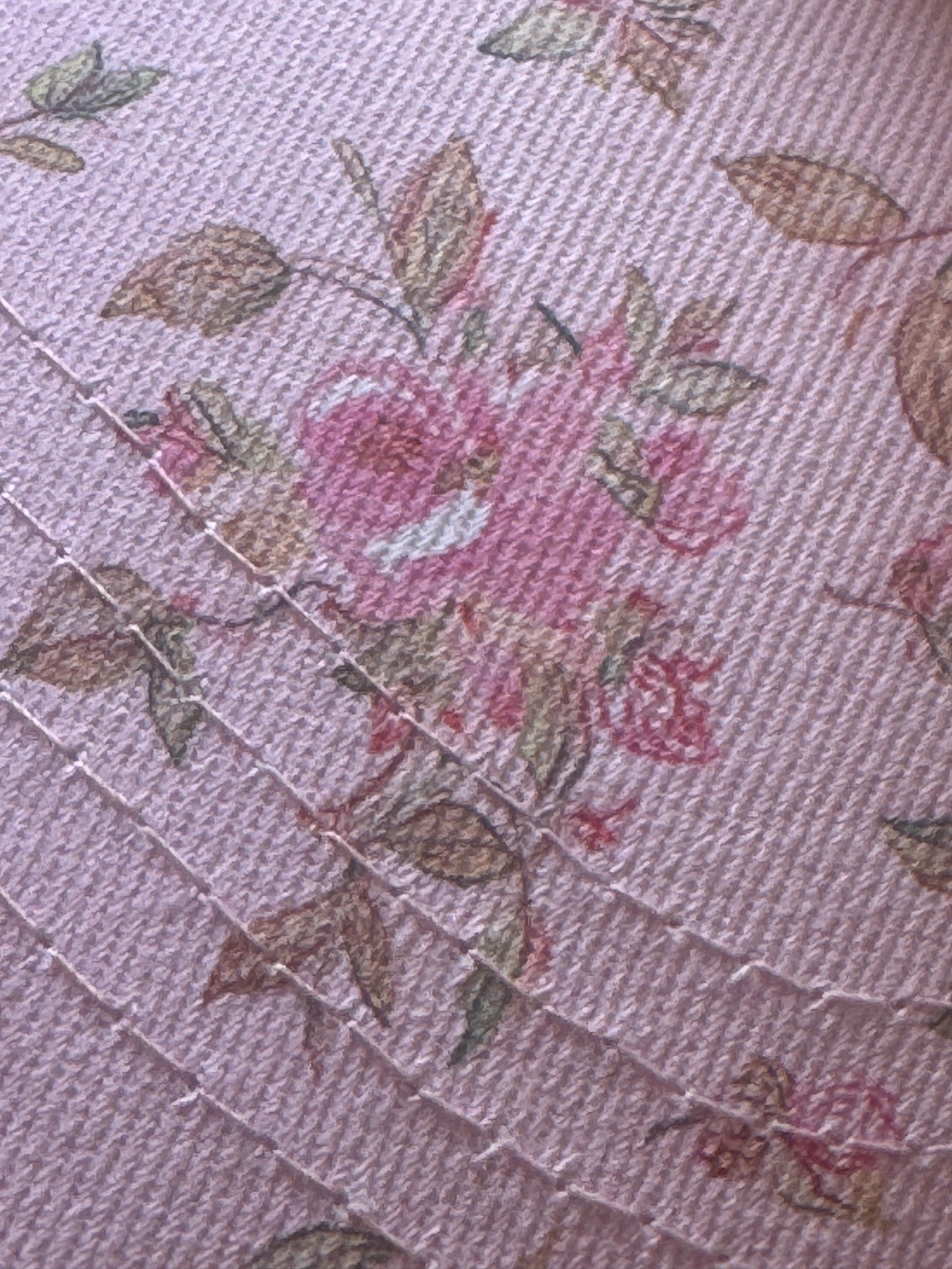Vintage floral print cap