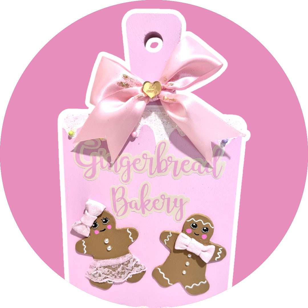 Gingerbread Bakery/ Cutter board