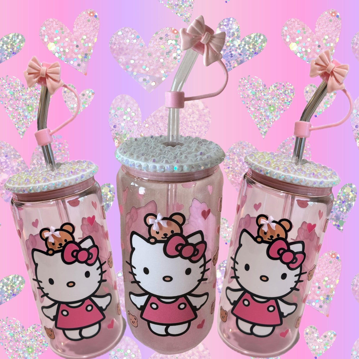 Hello kitty/glass cup