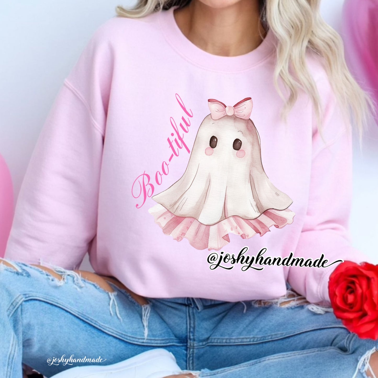 Boo-tiful Coquette Ghost/ Crewneck