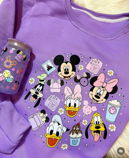 Crewneck purple/Disney vacations