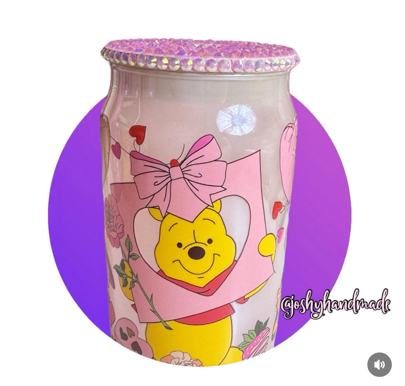 Winnie the Pooh glass cup